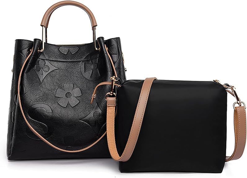 Free Shipping Designer Luxury Women's Bucket Bag Embossed Commuter Handbag Women's Large Capacity Shoulder Bag Letter Compression Molded Bus