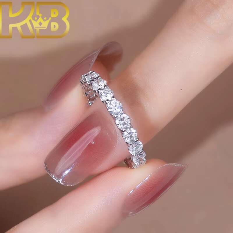 Jewelry Luxury VVS1 Lab Grown Diamond Wedding Ring 925 Sterling Silver CVD Diamond Engagement Ring