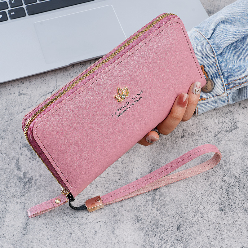 Women's New Designer Wallet Luxury Wallet Wallet Zipper Long Korean Phone Bag Large Capacity Fashion Mom Coin Purse