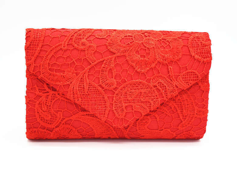 Lace Envelope Fashion Evening Clutch Shoulder Bag
