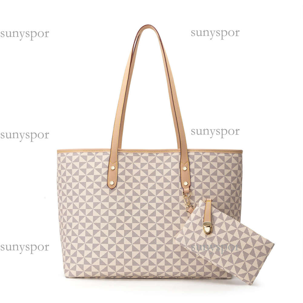 Lacel Urwebin Quilted Print Tote Bag Trendy Fashionable Versatile Embossed Large Capacity Zipper Handbag