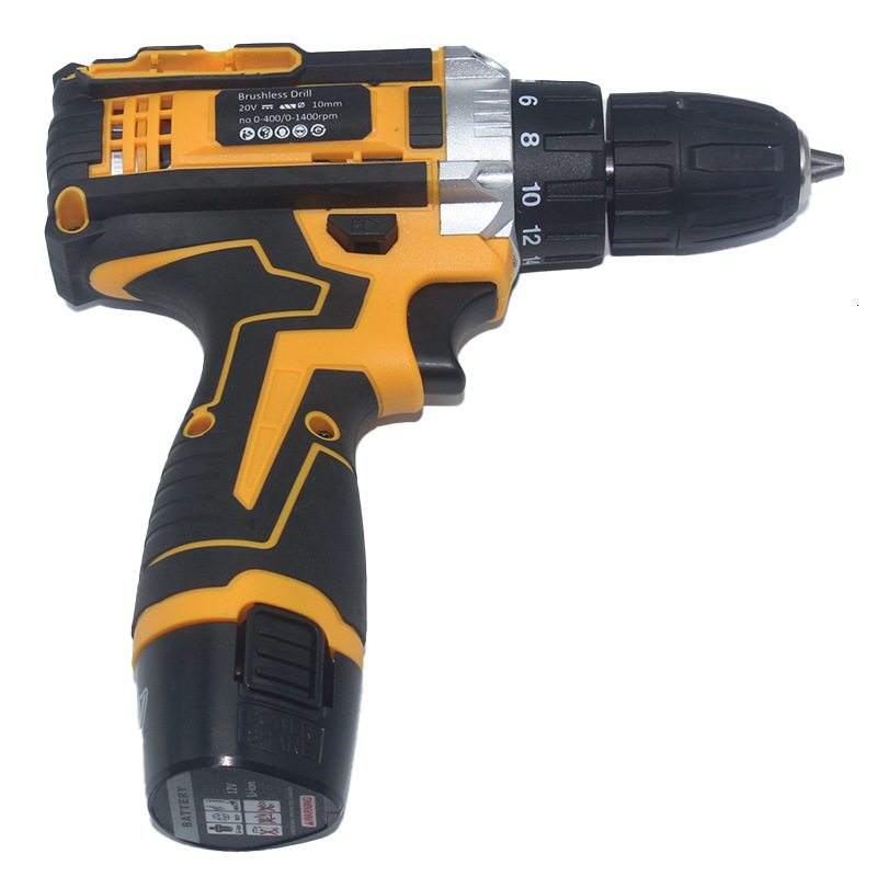 Industrial Grade Cordless Drill High Power Electric Drill Lithium Battery Pistol Drill Household Multifunctional Electric Screwdriver Electric Drill 2