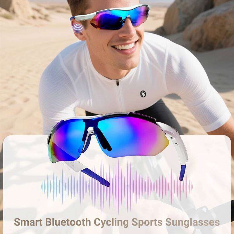 LIGE New Cycling Bluetooth Smart Glasses Audio AI Voice Assistant UV400 Protection Life Waterproof Sunglasses for Biking Running meta glasses