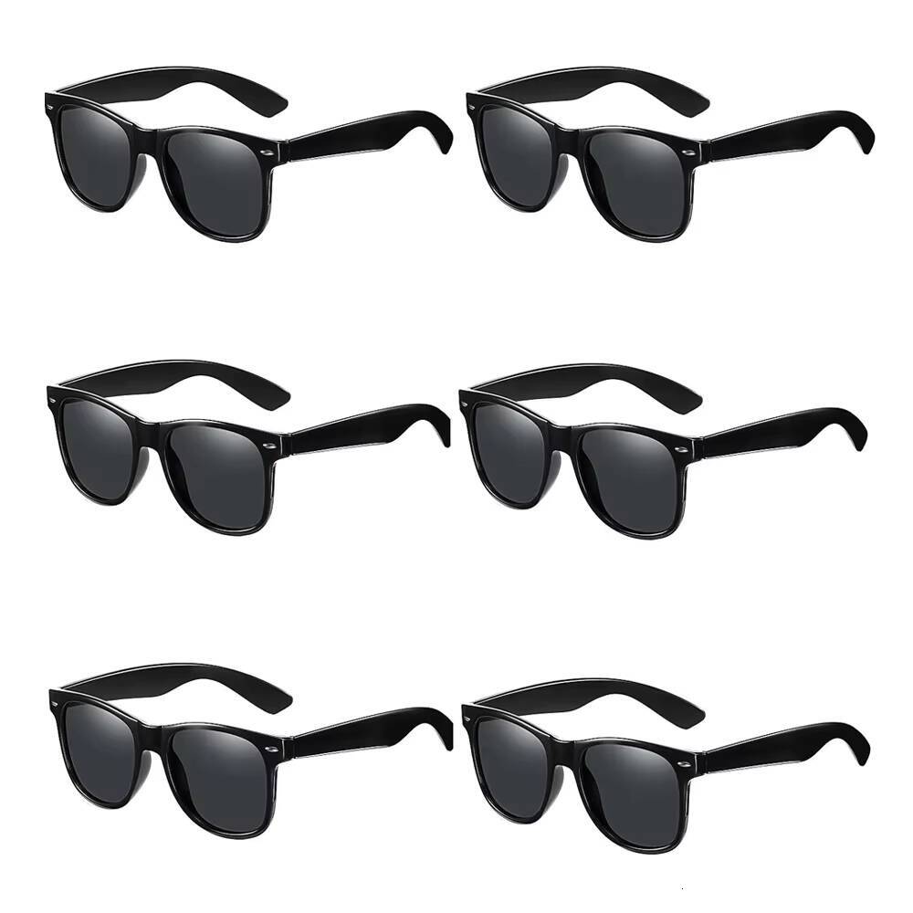 Lovatfirs Pack Sunglasses for Party Women Men Kids 6 Multicolor UV Protection Black White Hotpink Green Red ddmyshoesvip Z260305