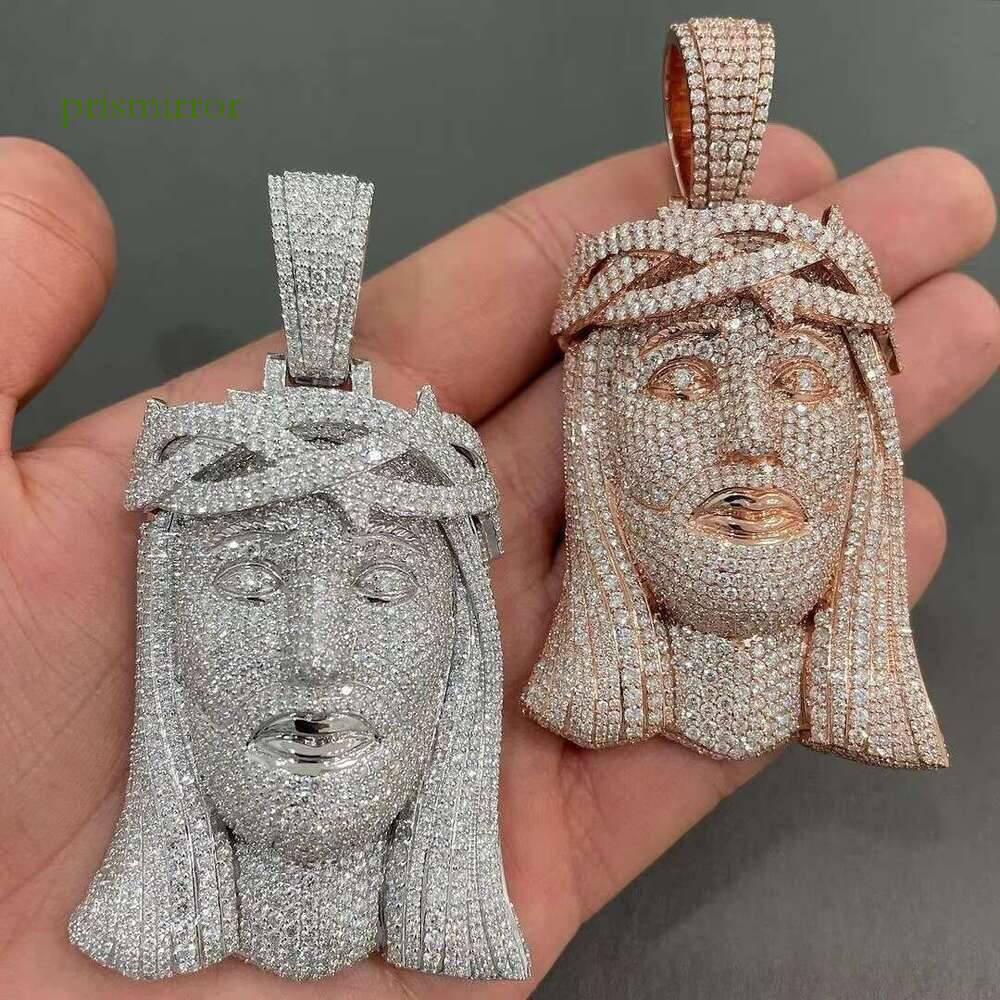 Fashionable Mossanite pendant jewelry Moissanite paired with sier chilled pendant, high-quality