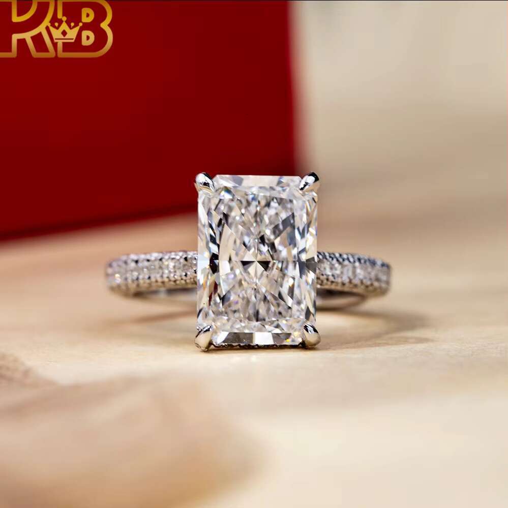 CVD Lab Grown Diamond Ring HPHT Technology IGI Certified Lab Diamond Jewelry Eco Friendly Bridal Eternity Band