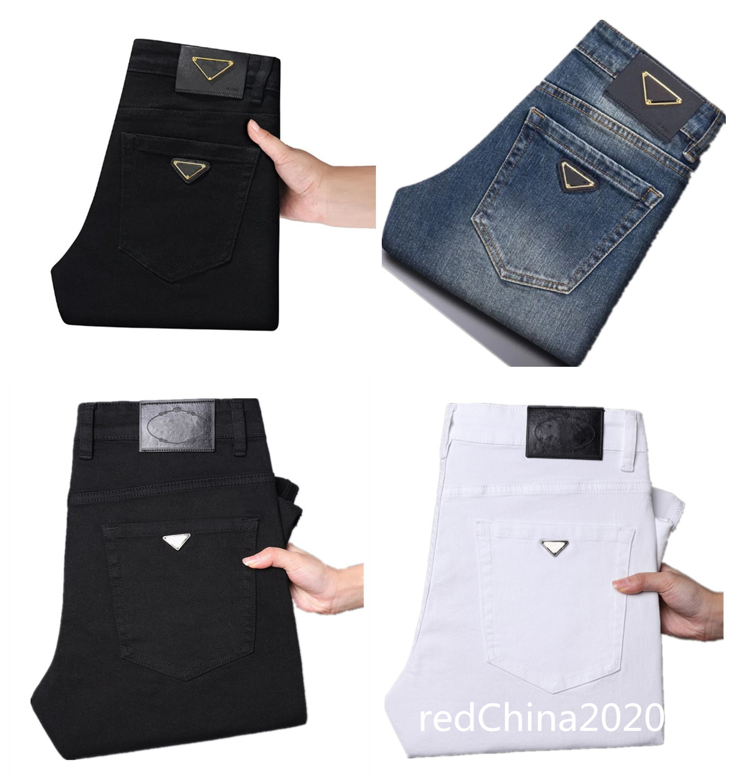 Fashion jeans Denim Trousers Mens Business casual Jeans Designer Jean men Pants High-end Quality Straight Design Retro Streetwear Casual long trousers
