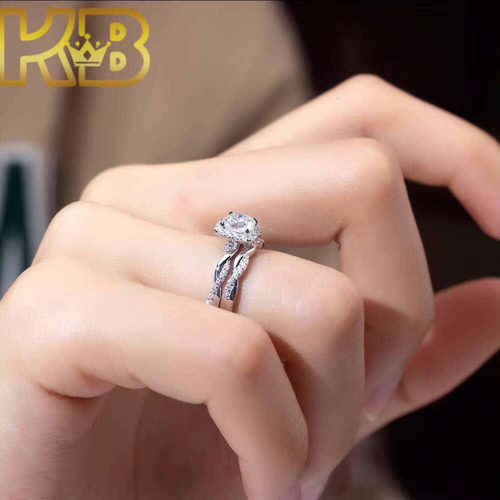 IGI Certified Lab Grown Diamond Ring 925 Silver 1 Ct Round Cut D Color VVS Clarity Solitaire Engagement Wedding Band Jewelry