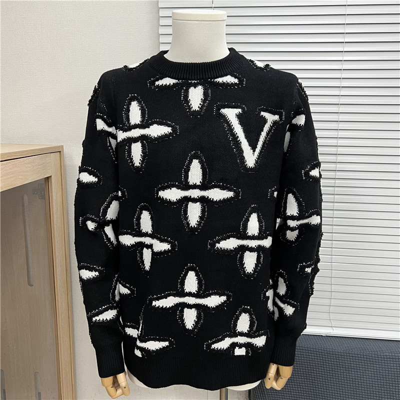 Men Sweaters Women Winter letter Knitting ba Crew Neck Mens Warm tops weater