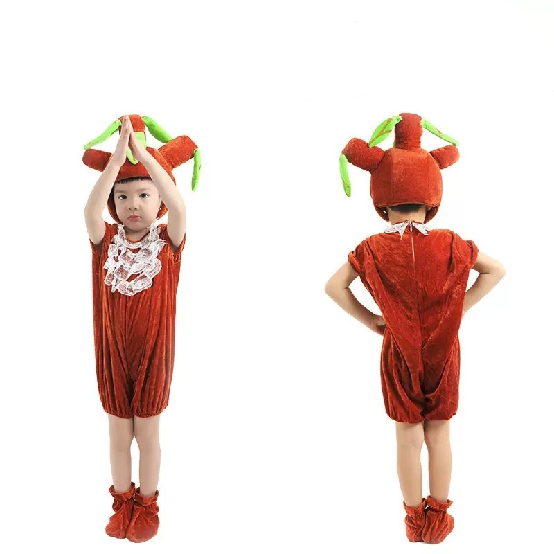 854 Children's animal performance costumes: role-playing as a big tree, a brown bear, and a black dog