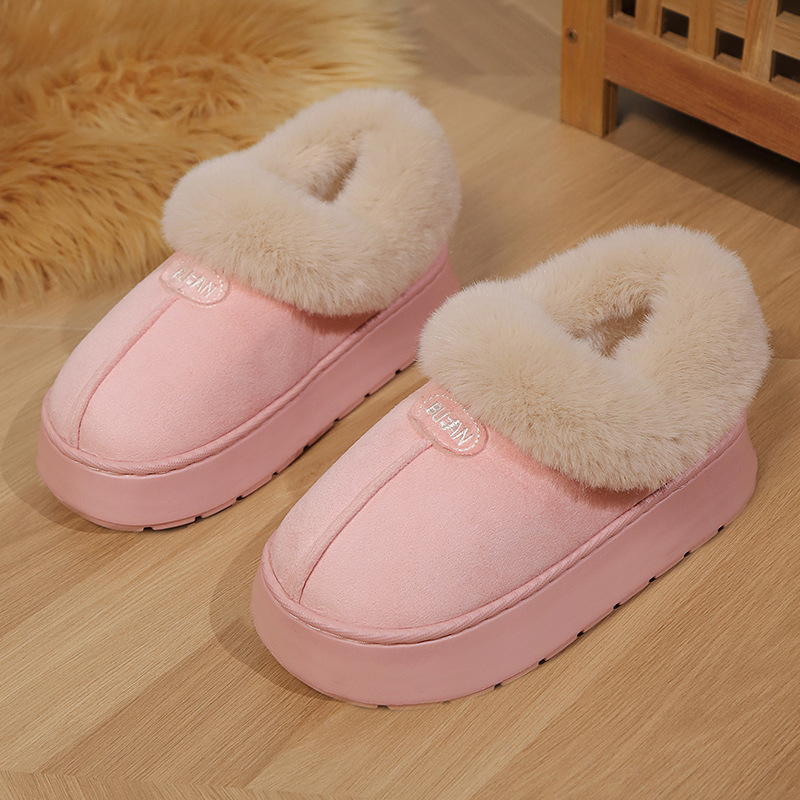 Autumn Winter New Cotton Shoes Fashionable And Versatile Cotton Slippers For Men And Women Comfortable Warm Indoor Outdoor Shoes For Couples Size 44-4