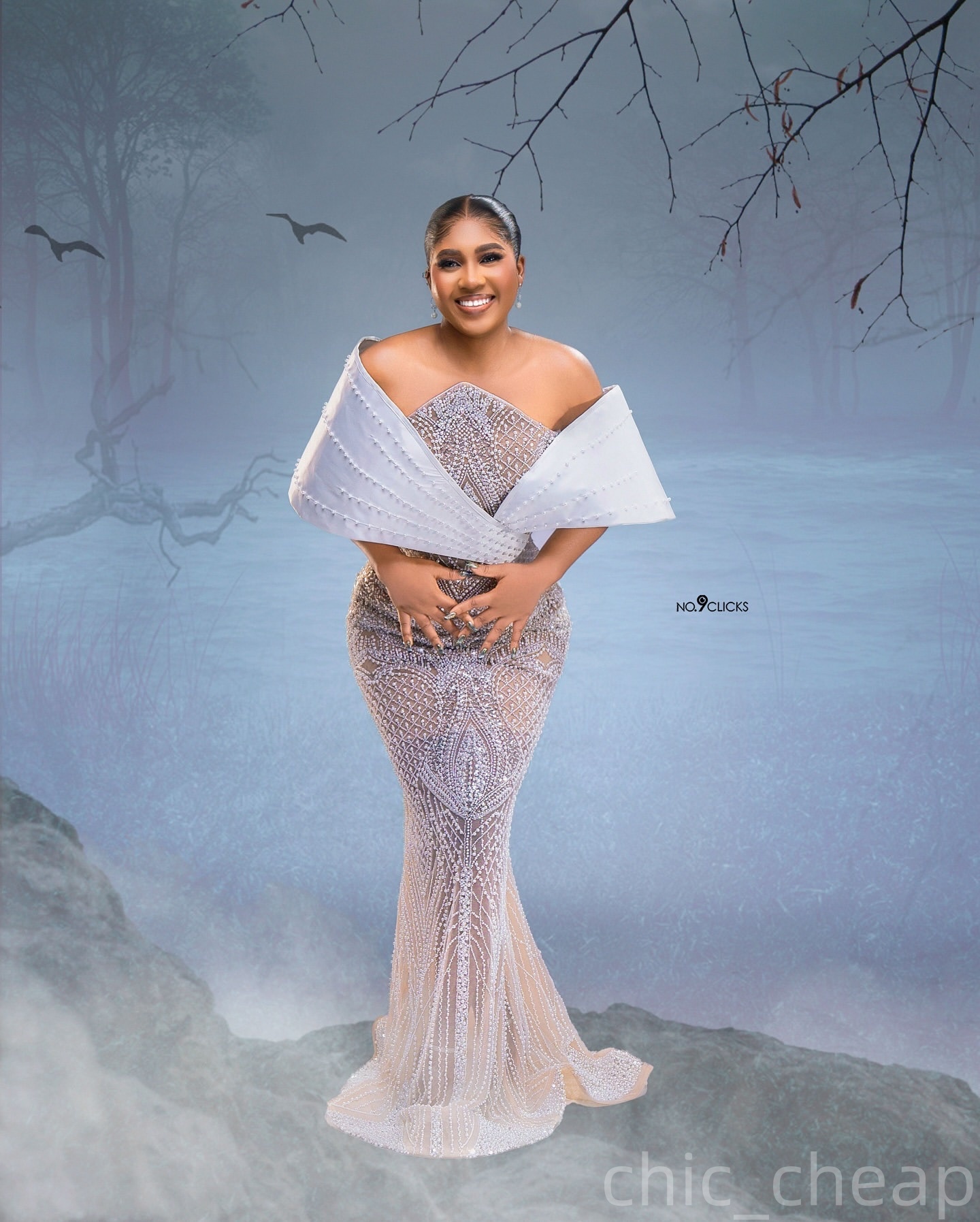 Mermaid Ivory Prom Dresses 2025 Illusion Beaded Sequined Stylish Evening Formal Party Second Birthday Engagement Gowns Plus Size Dress For Special Occ