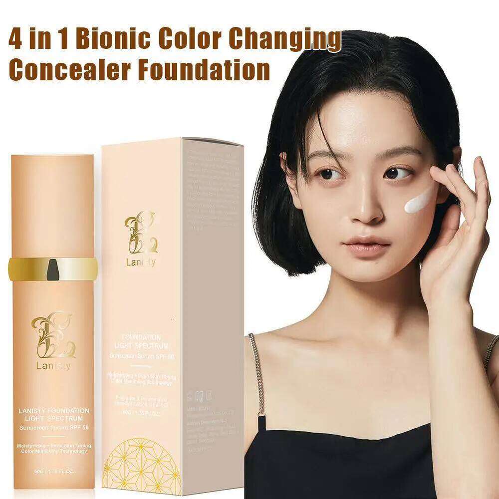 4 In 1 Biomimic Light Spectrums With SPF50+ Longwearing Changing Concealer Foundation X250701