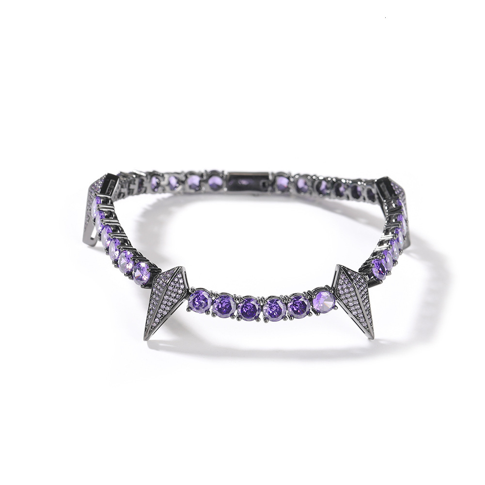 Luxury Jewelry Panther Bracelet Hip Hop Ins Minimalist Design VVS Moissanite Men Versatile Bling Accessory