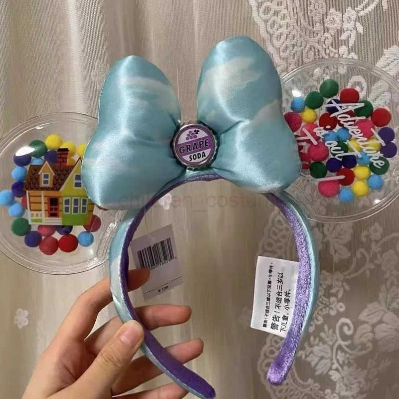 Disney Mickey Mouse Ear Headband Pumpkin Pirate Hat Halloween Hairband Cosplay Party Headwear Cartoon Birthday Gift Girl Toy W250701