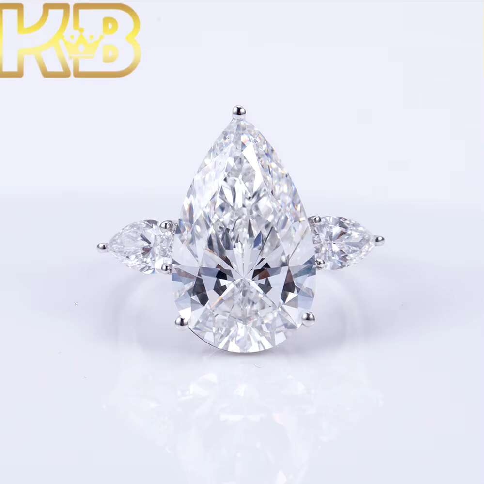 925 Silver Lab Diamond Rings CVD HPHT Round Cushion Modern Engagement Wedding IGI Certified 9ct G VVS Wholesale Custom