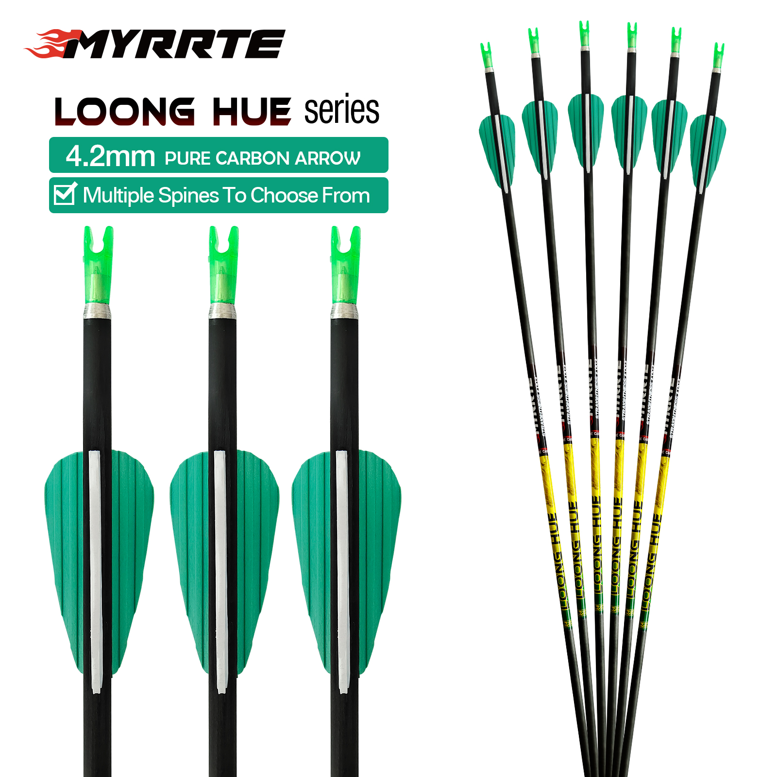 NEW ARRIVAL Carbon 31inch Hunting Arrows without Arrowheads Archery Targeting Arrows 4.2mm Practice Arrows for Recurve Bow & Compound Bow Spine 350-15