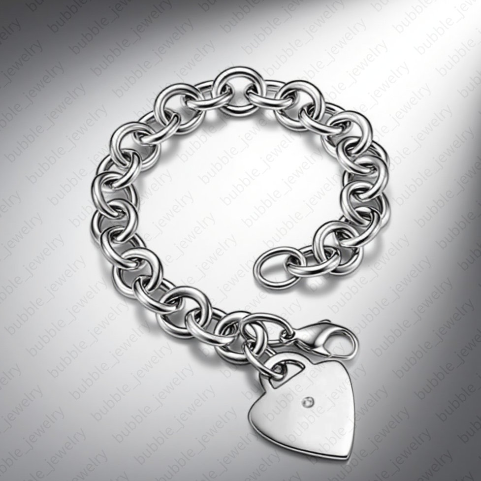 jewelry bracelets gothic sterling silver 925 double heart charm key arrow bracelet charms womens bracelete Z260313