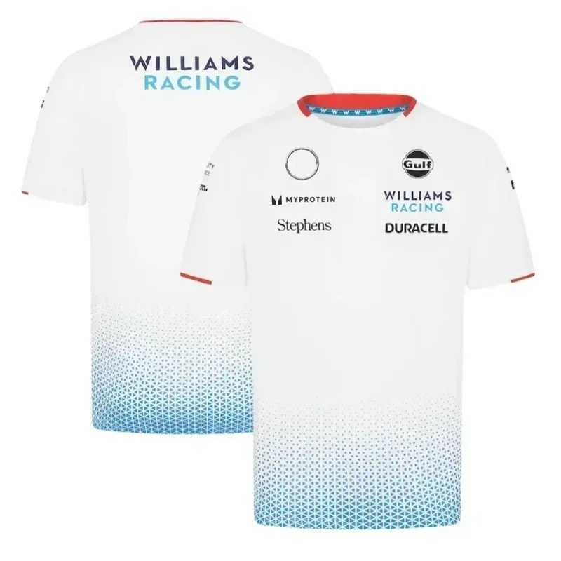 Mens Hot-selling F1 Racing T-shirt Wear Williams 3D Printed T-shirt Street Sports Tees Summer New Oversized Casual O Neck Tops z250701IIW5