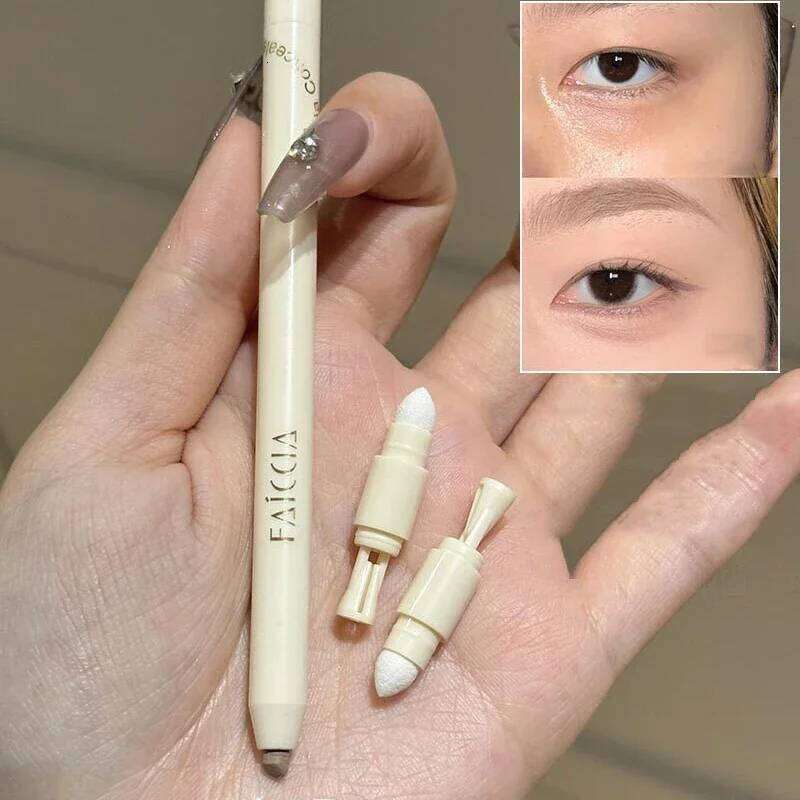 Fair Color Matte Brighten Eyebag Dark Circles Concealing Stick Sponge Head Precision Concealer Pen With Sharpener X250701