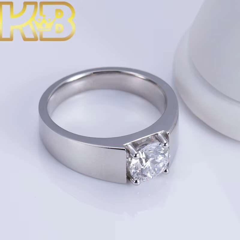 2025 New Design Custom IGI Certified Diamond Lab Grown Ring 2ct VVS2 Lab Grown Diamond Silver 925 Ring Design for Women