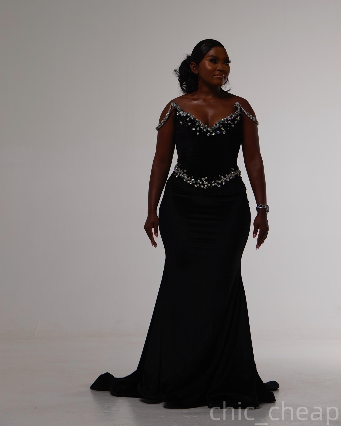 Black Mermaid Prom Dresses 2025 Velvet Beaded Rhinestones Sweetheart Evening Formal Party Second Birthday Engagement Gowns Plus Size Dress For Special