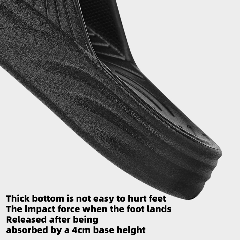 Flip-flops men's non-slip summer wear slippers thick bottom fashion new men's casual beach toe sandals.