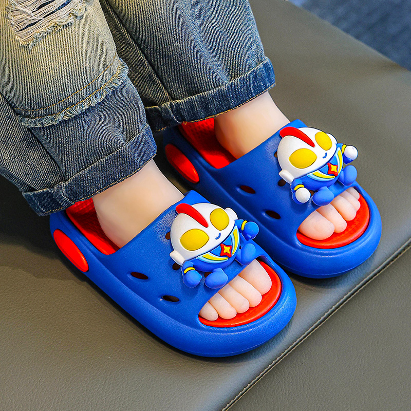 Children's cartoon cute summer slippers, waterproof, non slip, lightweight indoor bathroom shower slippers