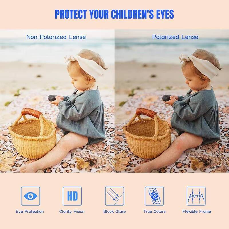 New Kids Polarized Retro Round Sunglasses for Girls Boys Age 3-12 ddmyshoesvip Z260305