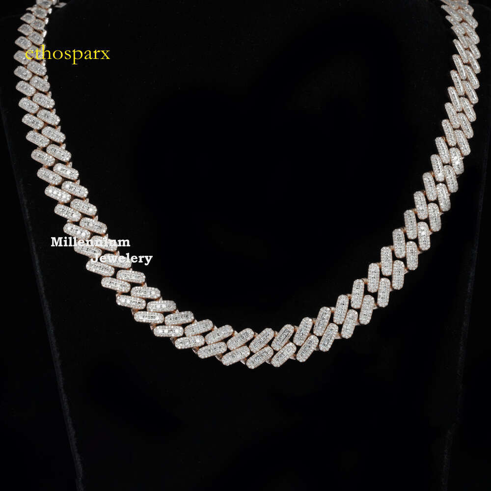 Exceptional 20mm Moissanite 18 To 22 Inch Fully Dia Iced Out Hip Hop Cuban Chain For Men and Women gift
