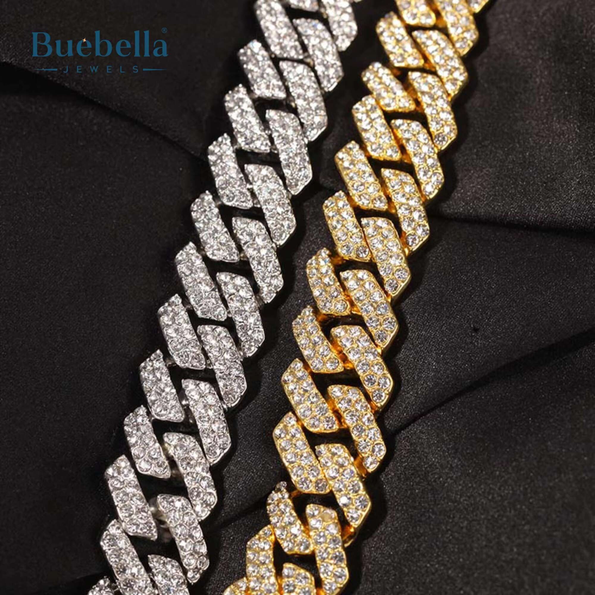 Hot Sale 925 Silver 18MM Moissanite Diamond Iced Out Cuban Link Chain Fine Jewelry for Men