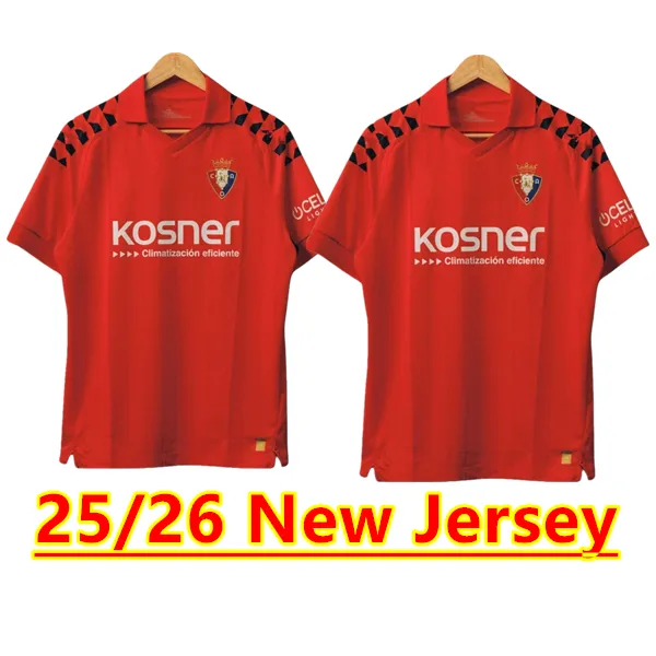 25 26 OSASUNA soccer jersey DAVID GARCiA CHIMY aVILA CAMISETA EQUIPACIoN ADULTO 2025 2026 TORRES MONCAYOLA MANU SANCHEZ home away Football shirt1