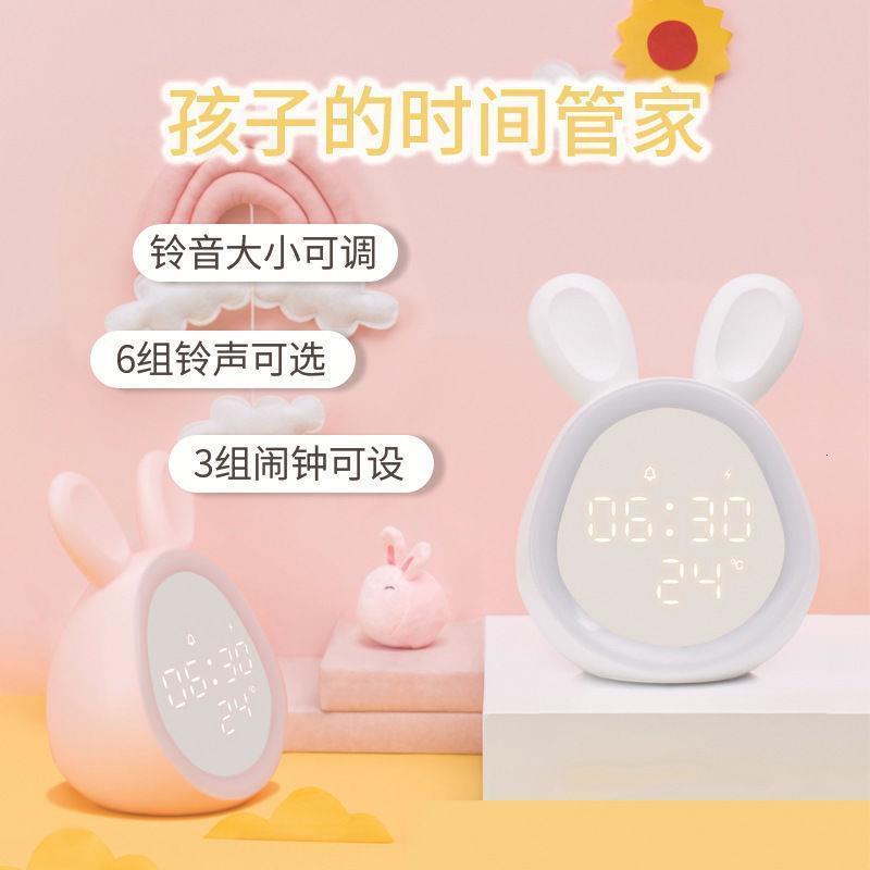 Children Digital Alarm Clock Sunrise Simulator with LED Night Light Lamp for Boy P0RE LJ201211