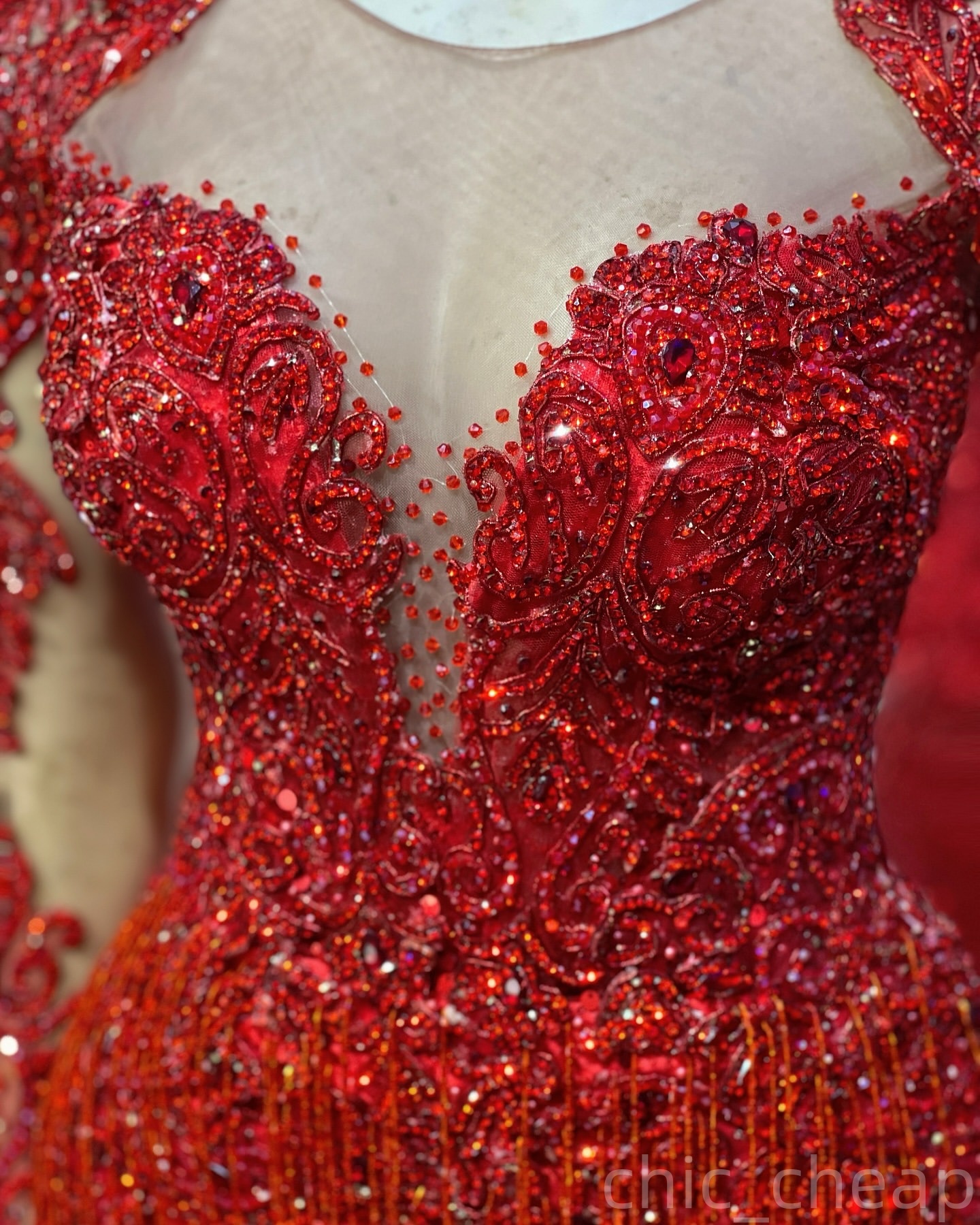 Red Mermaid Prom Dresses 2025 Lace Beaded Crystals Sequined High Split Evening Formal Party Second Birthday Engagement Gowns Plus Size Dress For Speci
