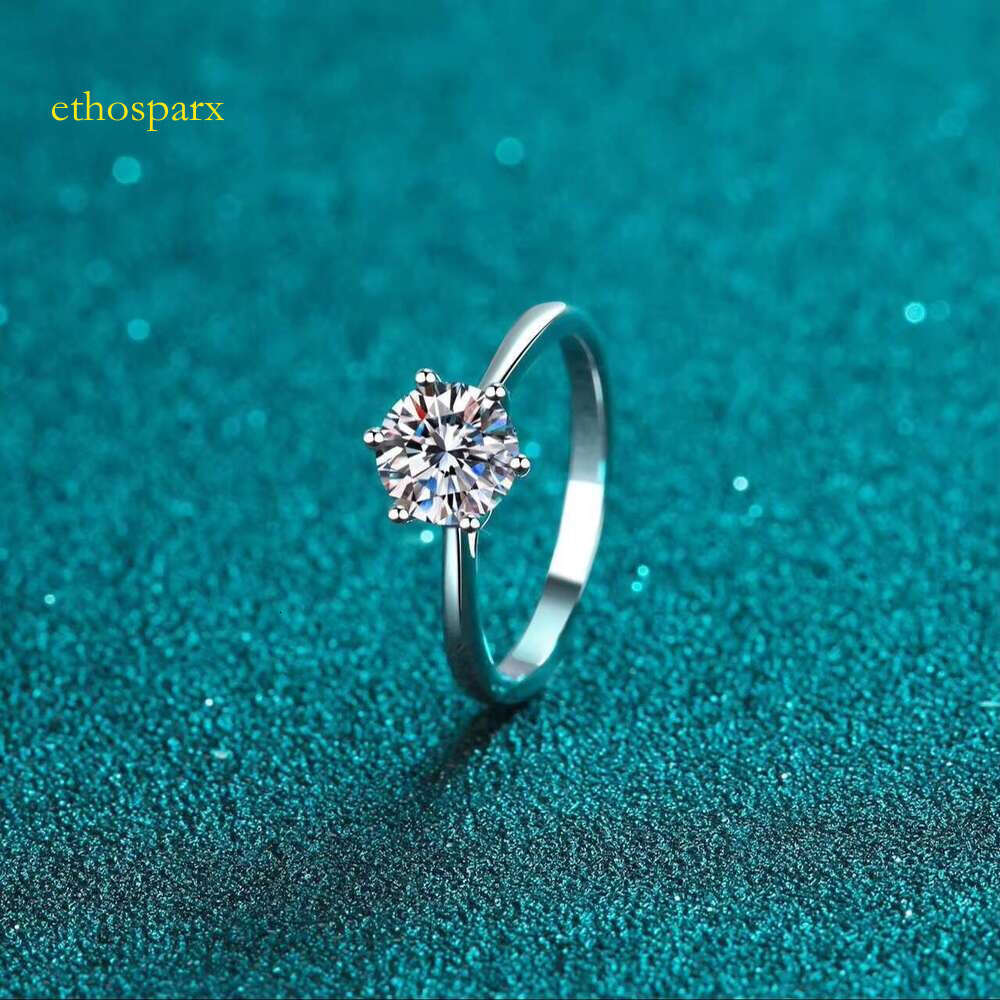 Merlin D-grade chilled engagement ring, pure silver silica ring