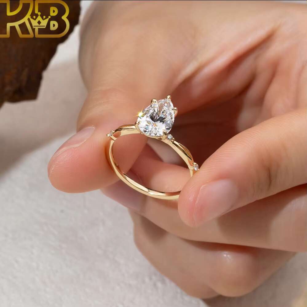 Custom Hip Hop Style Lab Grown Diamond Ring HPHT CVD Diamonds VS Clarity IGI Certified Jewelry Wholesale Wedding Anniversary