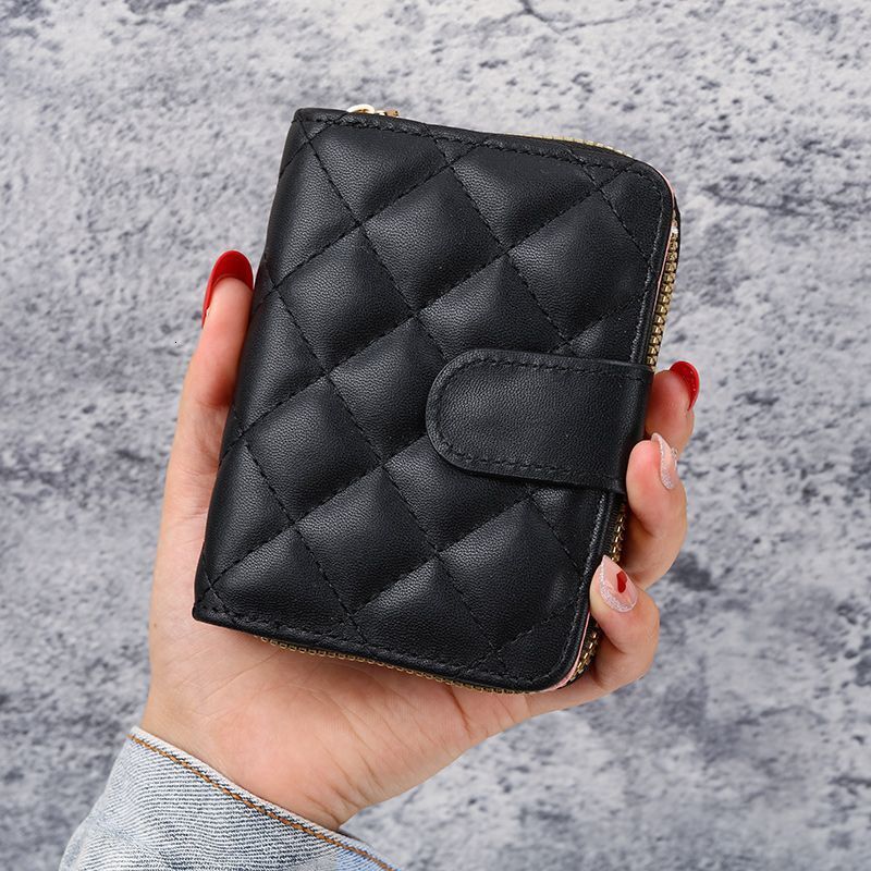Designer Free Shipping 2025 New Women's Wallet Quilted European And American Style Small Wallet Short Student Coin Wallet Multi Card Slot Women&#