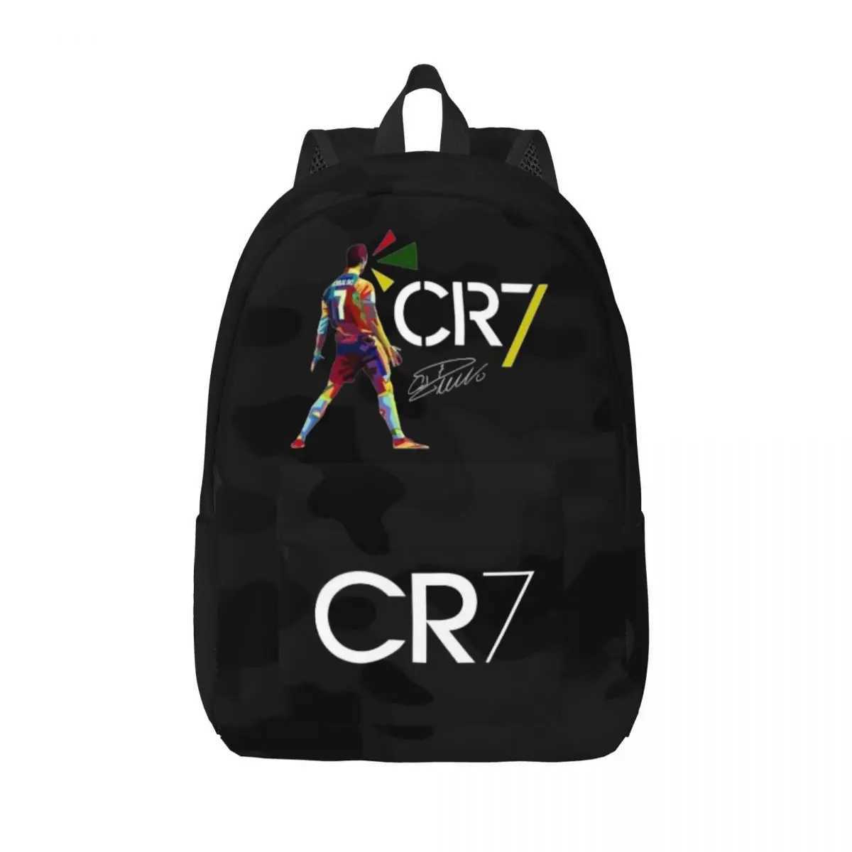 Football Legend CR7 Ronaldos Backpack for Men Women Fashion High School Work Daypack Laptop Computer Shoulder Bag Sports X250630