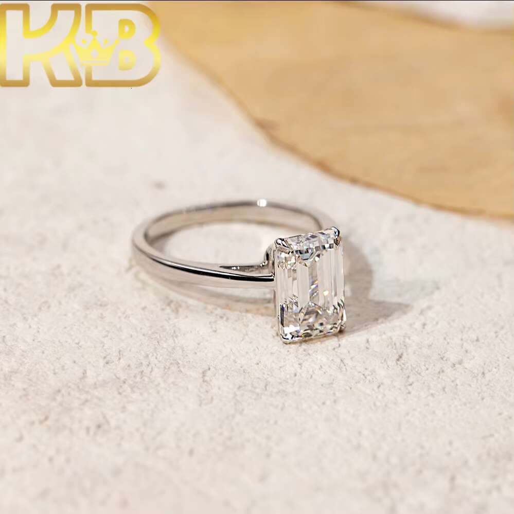 Fashion Show Elegant Lab Created Diamond Jewelry Women Girls Silver Engagement Wedding 925 Silver Diamond Ring