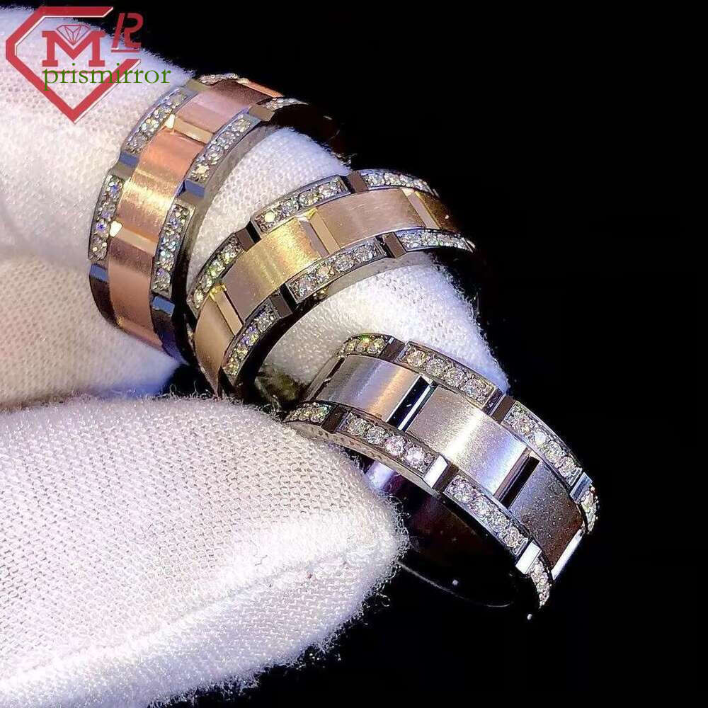 Fashionable Hiphop jewelry, silica ring, pure silver frosted design, chilled round cut men's ring