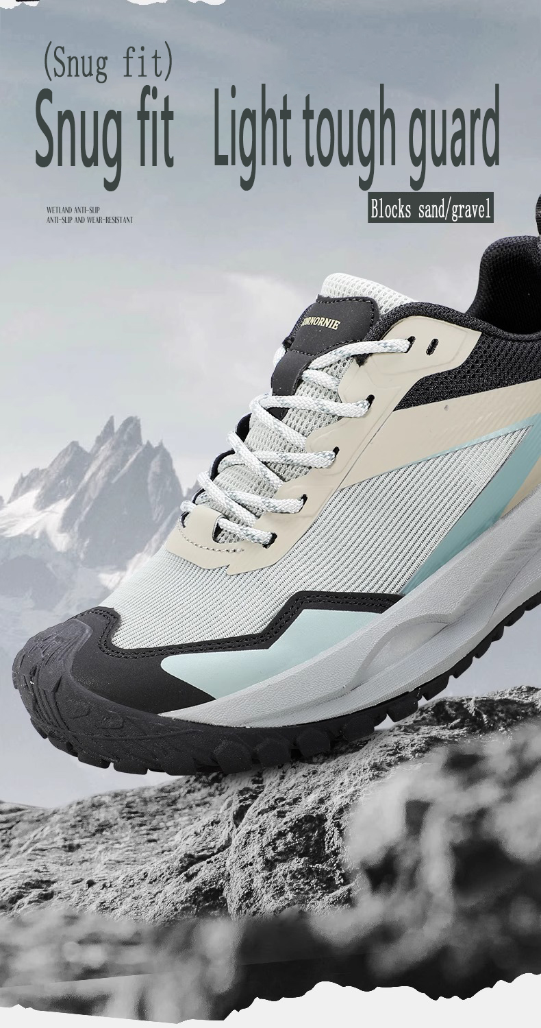 Men's and women's casual mountaineering couple's same style anti-skid hiking outdoor running shoes; cross-country.