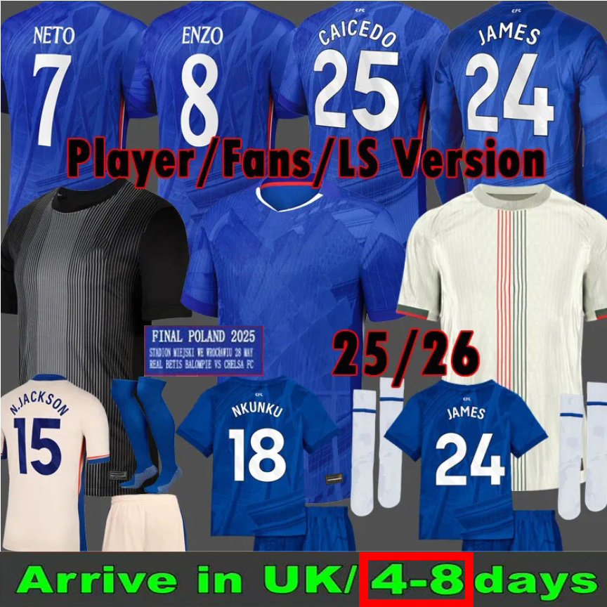 Baby Kids CFC NKUNKU Chelsea Soccer Jerseys PALMER 10 Home Third Kids Kit Fans Player 24 25 26 8 NETO SANCHO 19 JAMES KOULIBALY AZPILICUETA MUDRYK Childs 2025 2026