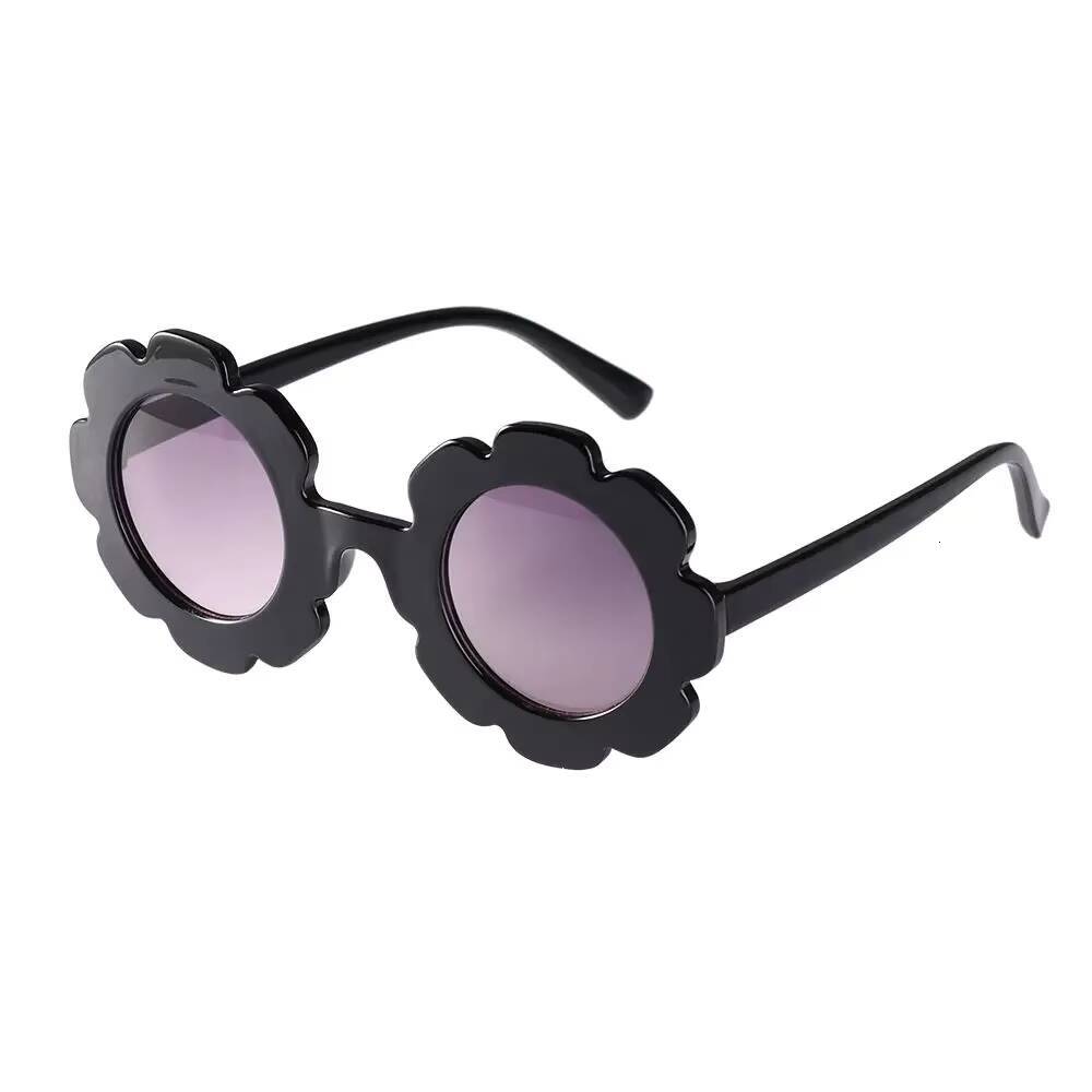 Vintage Kids Child Sun Glasses Round Flower Baby Children UV400 Sport Sunglasses Girls Boys for kids over 5 years old ddmyshoesvip Z260305