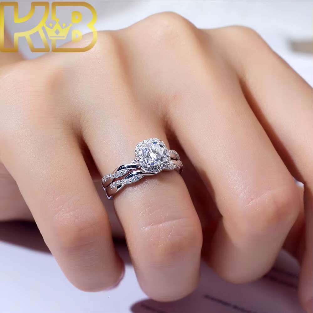 IGI Certified Lab Grown Diamond Ring 925 Silver 1 Ct Round Cut D Color VVS Clarity Solitaire Engagement Wedding Band Jewelry