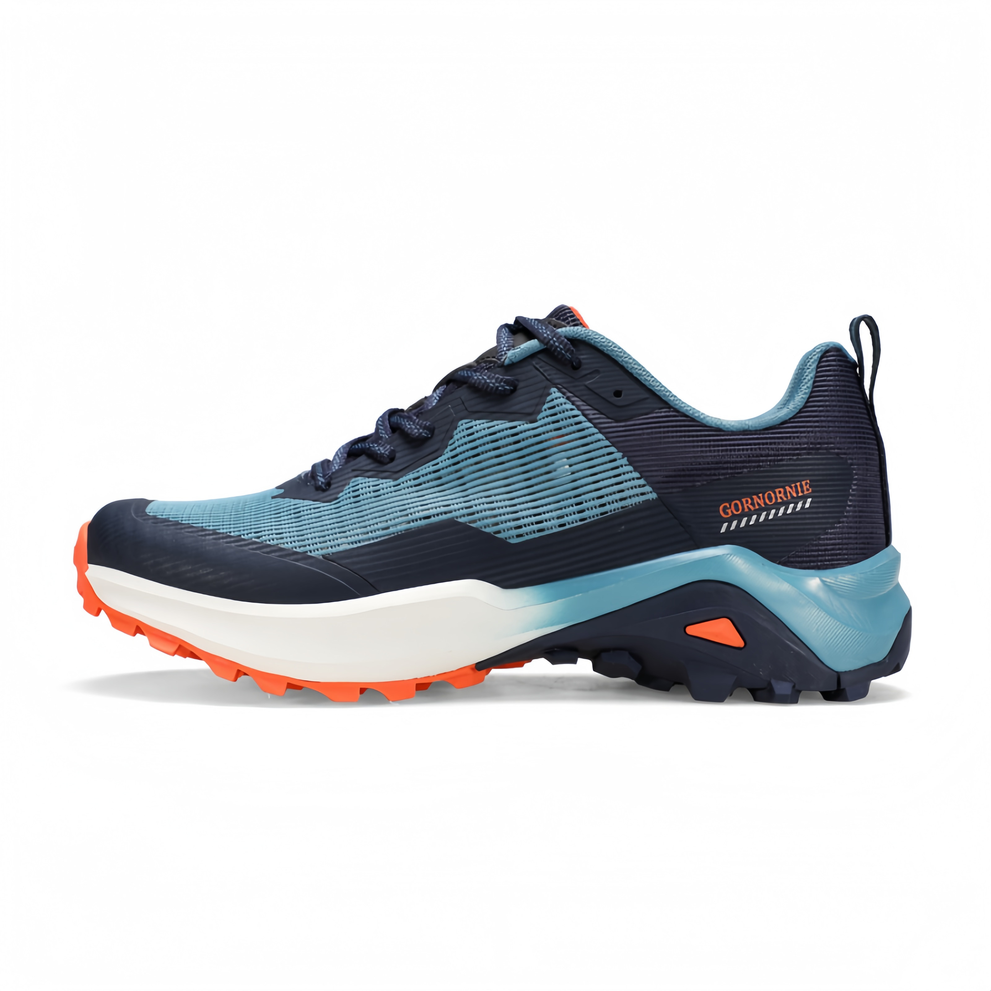 Men's summer cool casual single net breathable lightweight outdoor hiking shoes for mountaineering and cross-country running
