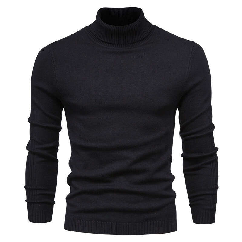Men's Sweater Casual Men's Solid Color Pullover Polo sweater designer sweater men Sweater Export High Neck Men's Casual Knitwear Cross-