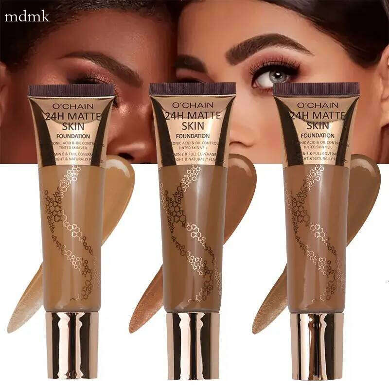 24 hour Matte Oil Control Liquid Foundation Perfect Coverage Skin Tone Enhancer Long-acting Forla Brightening Effect Concealer X25070