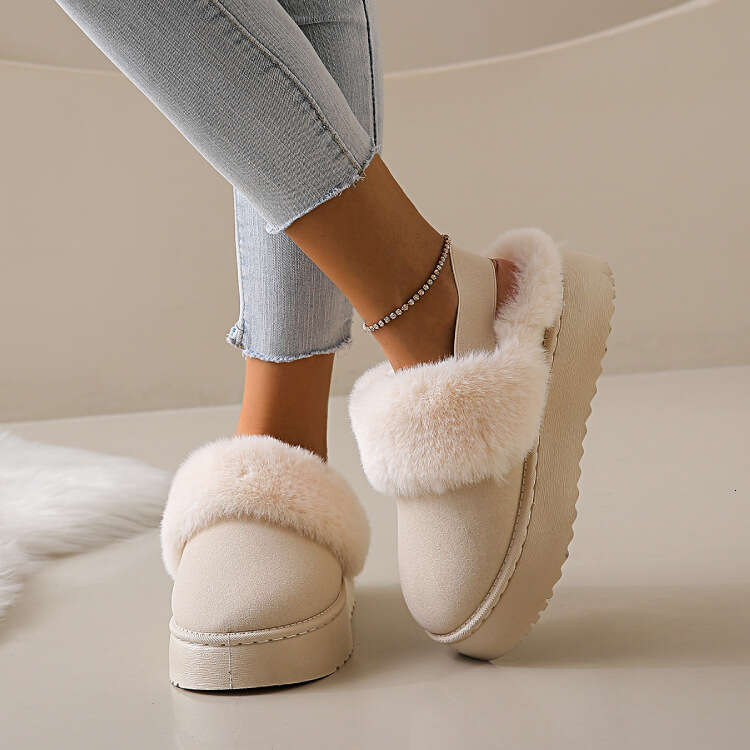 Autumn Winter New Thick-Soled Free shipping Height-Increasing Snow Boots for Women Shorty Le Matte Veet Waterproof Non-Slip Warm Cotton Shoes