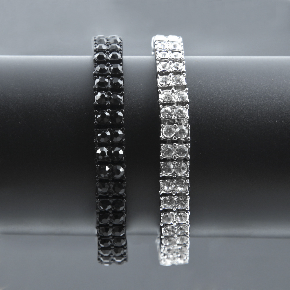 Premium Jewelry Alloy Iced Out Bracelet Hip Hop Streetwear Men Bold Statement Pave Diamond Chain Pass the diamond tester