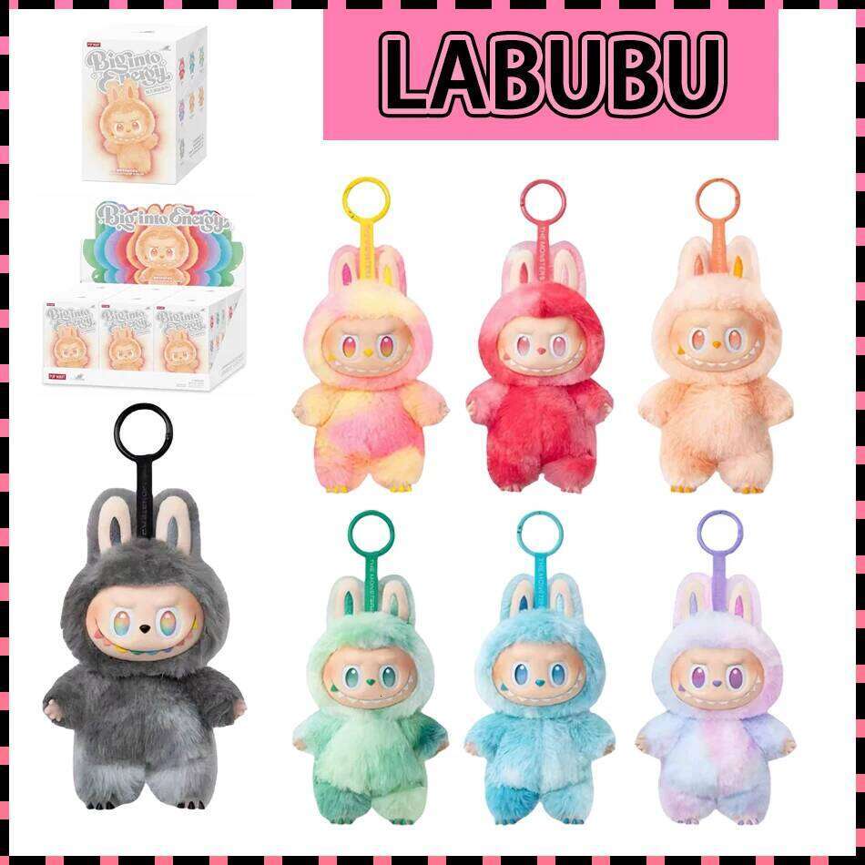 For Labubu Heartbeat aron Enamel The Monsters Face Blind Box Pvc Figurine Tabletop Ornament Kawaii Doll Kid Birthday Gift